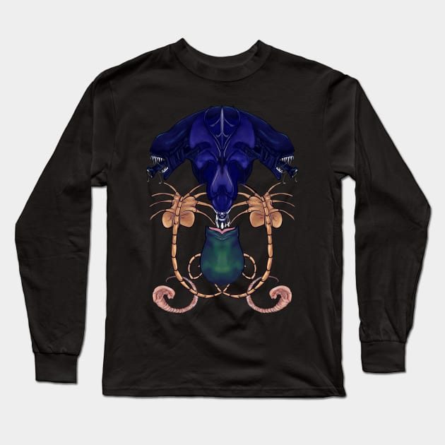 xenomorph Long Sleeve T-Shirt by Az